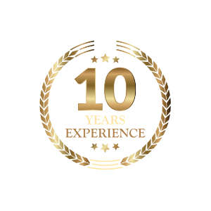 10-years-experience-badge